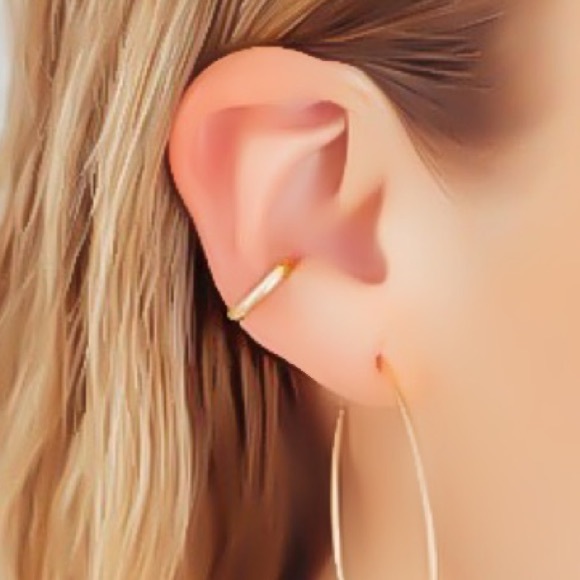 Non-pierced Conch Cartilage Clip On Ear Cuff Earring Fake Cheater Piercing - Picture 1 of 6